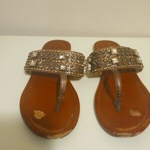 Jessica Simpson bronze sandals